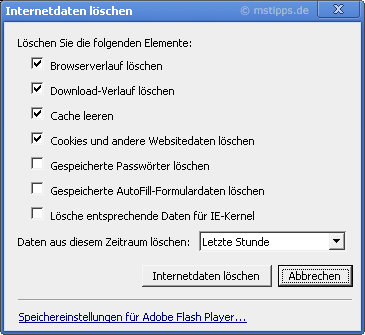Chromeplus Optionen Details Internetdaten lschen