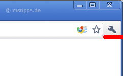 Chromeplus Optionen Symbol im Men