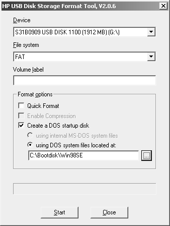 HP USB Disk Storage Format Tool