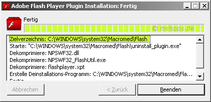 Flash Plugin installation