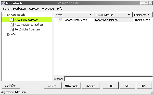 Adressbuch